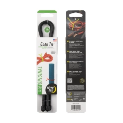Nite Ize - Gear Tie 18" Original Twist Tie - Zwei-Pack - Schwarz - GT18-01-2R3