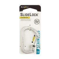 Nite Ize - SlideLock® Karabiner Edelstahl #3 - Edelstahl - CSL3-11-R6