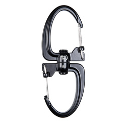 Nite Ize - Karabiner S-Biner 360 SlideLock Dual Carabiner #4 - Schwarz - SBLR4-01-R3