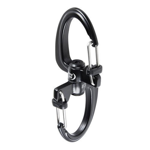 Nite Ize - Karabiner S-Biner 360 SlideLock Dual Carabiner #2 - Schwarz - SBLR2-01-R3