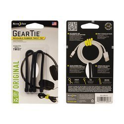 Nite Ize - Gear Tie 6'' - Schwarz - 2Pack - GT6-2PK-01