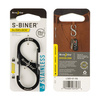 Nite Ize - S-Biner® SlideLock® Edelstahl #3 - Schwarz - LSB3-01-R6