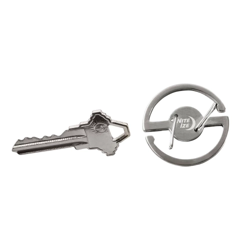 Nite Ize - Carabiner Medallion Key - Steel - Silver - MKC-11-R3