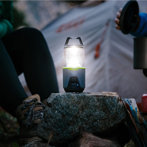 Nite Ize - Radiant® RL2™ Rechargeable Camping Light - 400 lm - Gray / Green - RL2-17-R8