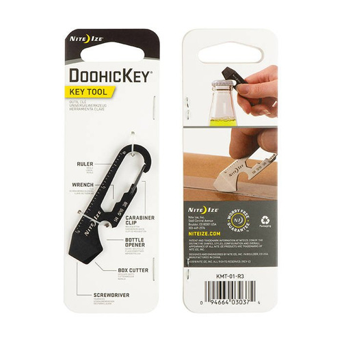 Nite Ize - DoohicKey Schlüssel-Werkzeug - Schwarz - KMT-01-R3