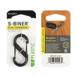 Nite Ize - S-Biner #2 Kunststoff schwarz Gate - Schwarz - SBP2-03-01BG