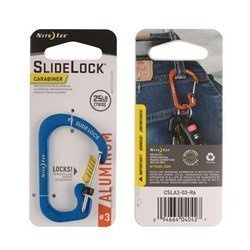 Nite Ize - SlideLock&reg; Karabiner Aluminium #3 - Blau - CSLA3-03-R6