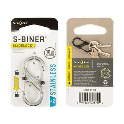 Nite Ize - S-Biner #2 SlideLock - Edelstahl - LSB2-11-R3