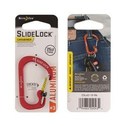 Nite Ize - SlideLock® Carabiner Aluminum #3 - Red - CSLA3-10-R6