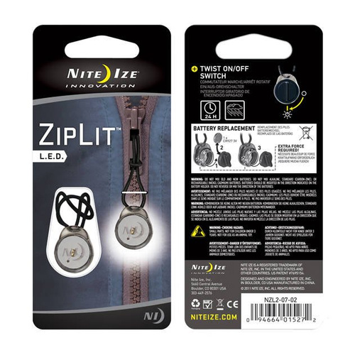 Nite Ize - ZipLit LED 2 Pack - White - NZL2-07-02