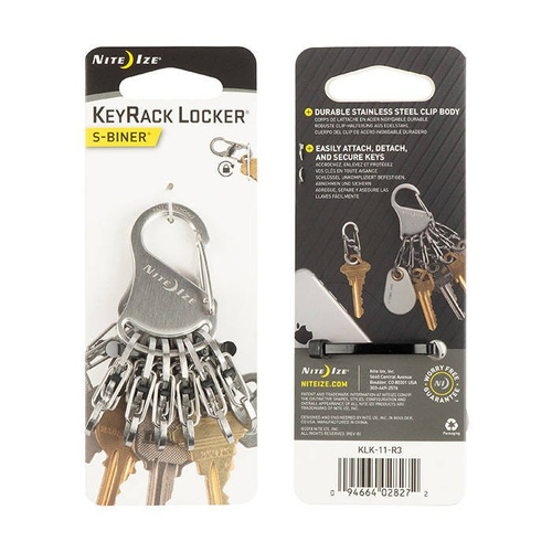 Karabińczyk Nite Ize S-Biner KeyRack Locker Stalowy KLK-11-R3