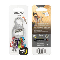 Nite Ize - KeyRack+™ S-Biner® Schlüsselsatz - Silber - KRB2-11-R6