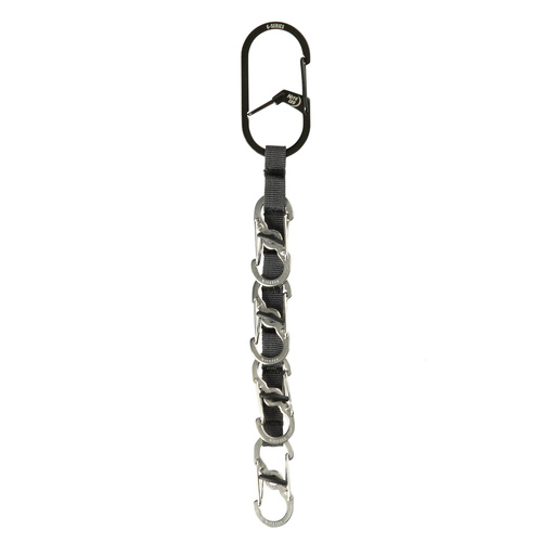 Nite Ize - Carabiner GearLine Mini Key - Steel - Black - GLMK-A1-R3