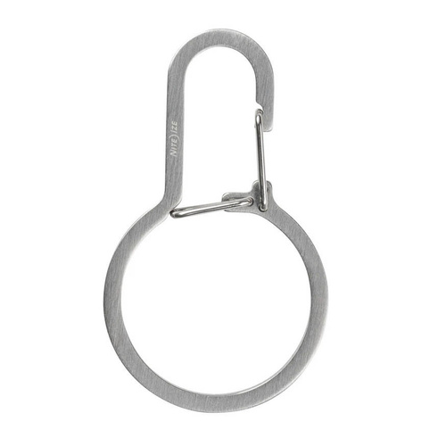 Nite Ize - Double Chamber Carabiner DualPass - Steel - Silver - DDK-11-R3