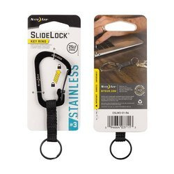 Karabińczyk Nite Ize SlideLock Key Ring #3 Czarny CSLW3-01-R6