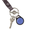 Nite Ize - Carabiner with Lanyard Medallion Key Lanyard - Steel - Silver/Black - MKL-11-R3