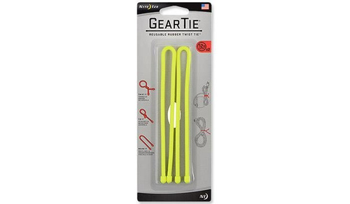 Nite Ize - Getriebe Krawatte 12" - Neongelb - 2Pack - GT12-2PK-33