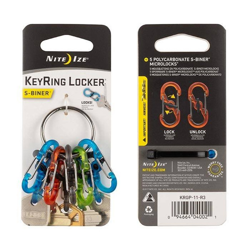 Karabińczyk Nite Ize S-Biner KeyRing Locker Stalowy KRGP-11-R3