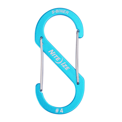 Nite Ize - S-Biner® Aluminum Dual Carabiner #4 - Blue - SBA4-03-R6