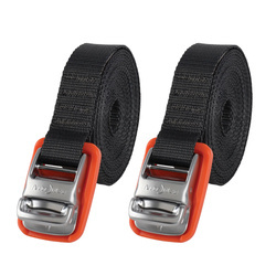 Nite Ize - CamJam® Tie Down Strap - 2 pcs. - Black/Orange - CJWR12-09-2R6