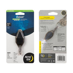 Nite Ize - Wiederaufladbare Microlight Radiant® - Weiße LED - 12 Lumen - RMLR02-29-R7