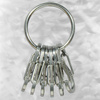 Nite Ize - S-Biner KeyRing Steel - Stainless - KRGS-11-R3