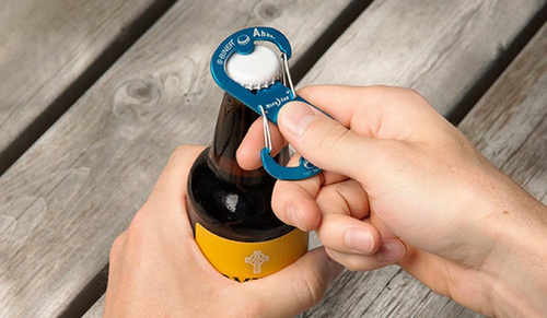 Nite Ize - S-Biner Aluminum Ahhh Bottle Opener - Blue - SBOA-03-R6