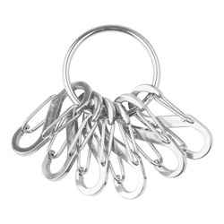 Nite Ize - S-Biner KeyRing Steel - Stainless - KRGS-11-R3