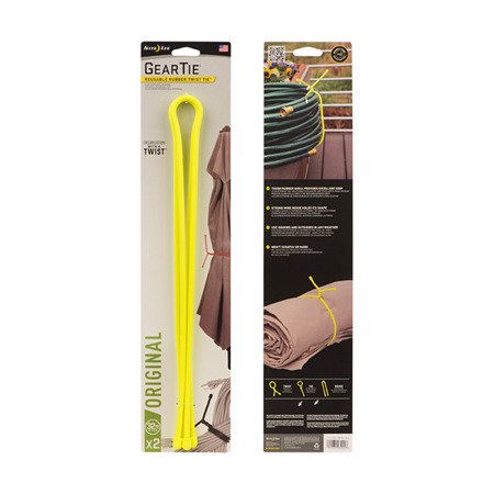 Troki Nite Ize Gear Tie Reusable Rubber Twist Tie 32" 2 szt. Neon Żółty GT32-2PK-33