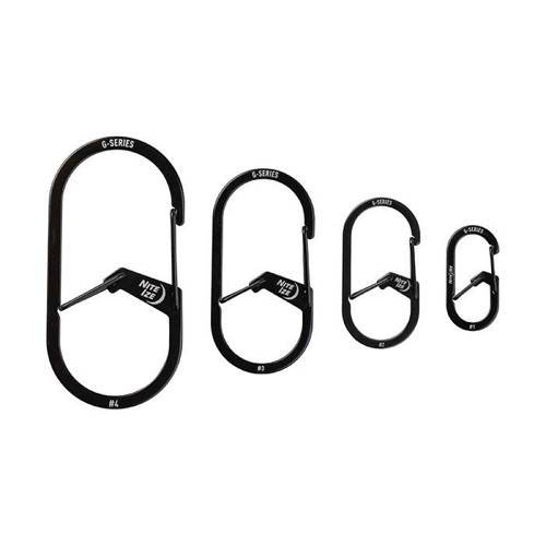 Nite Ize - G-Series Dual Chamber Carabiner #3 - Black - GS3-01-R6