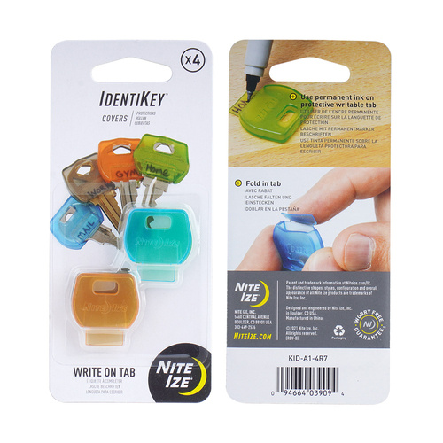 Nite Ize - IdentiKey™ Key Covers - 4 pcs. - KID-A1-4R7